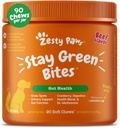 Zesty Paws Permanezcan Bites verdes para perros - Grass Burn Soft Chews for Lawn Spots Caused by Dog Urine - with Cranberry for Urinary Tract & Bladder - Beef - 90 Count