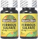 Sulfato Blend Iron Ferrous 325mg BPK, surtido, Tablets, 100 Cuenta, Pack de 2