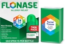 Flonase Alivio de la Alergia Nasal Spray, 24 horas Alivio Multi-Síntoma no Hornos – 144 Sprays (Pack of 2) más Bonus Pack of Tissues