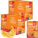 Ener-C - Vitamina C Immune Support, 1000mg Vitamina C Effervescent Multivitamin Drink Powder, Fruit Juice Vitamina C Drink Mix for Hydration with Electrolytes, Orange, 60 Packets (2-Pack)