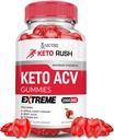 Laboratorios Justificados Keto Rush Keto ACV Gummies Extreme 2000MG Keto Rush Keto Gummies Apple Sider Vinegar Formulado con Powder Pomegranate Beet Juice B12 Vegan Non GMO 60 Gummys