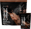 Protein + Collagen Powder  23g Protein (Grass-Fed Whey + Collagen) Silencio 3.7g BCAAs ← Apoya Muscle &amp; Joint Health TEN Gluten &amp; Soy Free TEN No Artificial Ingredients TEN 15 Sachets - Chocolate