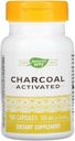 Natures Way Activated Charcoal Intestinal Cleanser Capsule, 260 mg - 100 por paquete - 3 paquetes por caso.3