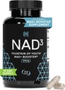 HPN NAD+ Booster – Nicotinamide Riboside Alternative (NAD3) para Hombres " Mujeres que sufren Anti envejecimiento NRF2 Activador, 312 mg por Serving – Suplemento de Energía Natural para la Longevidad " Salud Celular, 30 píldoras vegetarianas