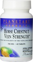 Planetary Herbals Horse Chestnut Vein Strength Tablets, 42 Count
