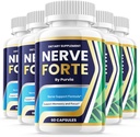 (5 Pack) Nerve Forte Pills, Nerve Forte Capsules Advanced Strength Formula for Overall Wellness Support, Nerve Forte Reviews, Nerveforte Maximum Performance Vitamin Supplement Support (300 Capsules)