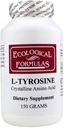 Fórmulas ecológicas L-tyrosine Crystalline Amino Acid Powder, Blanco, 150 Gram
