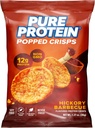Pure Protein Popped Crisps, Hickory Barbecue, High Protein Snack, 12G Protein, 1.27oz., 12 Count