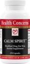 Health Concerns Calm Spirit - Stress Relief Supplement with Chinese Herbal Blend - Supports Calm Mood, " Emotional Wellness - Magnesium Glycinate " Hawthorn Extract - 270 Capsules