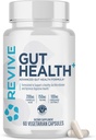Revive MD Gut Health Supplements for Men &amp; Women - Daily Gut Repair & Digestive Health Support Formula with Thyme, Oregano & Milk Thistle - Vegan-Friendly, Gluten-Free - 60 Vegetarian Capsules