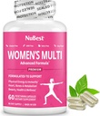 Multivitamínico para Mujeres con 39 Nutrientes Claves, Vitaminas Esenciales, Minerales, Hierba Cuerno, Maca, Yam Salvaje, Cierre Rojo, Arándano, Arginina, Suplemento Herbal 60 cápsulas Vegan TENIDO 1 Mes de Suministro