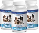 PET SUPPLEMENTS &amp; NUTRITION LLC Skin and Coat Wet Dog Food - Dog Omega 3 Essential Fatty ACIDS - Advanced Formula - Hair and Coat Health - Natural - Dog Anti flamatorio - 3 Botellas (540 Softgels)