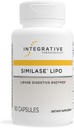 Terapéutica Integrativa Similase Lipo - Suplemento de digestión para el soporte diario de la enzima* - Suplemento de apoyo de la salud gastrointestinal - sin lácteos &amp; vegano - 90 cápsulas (45 piezas)