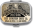 Metal 2 Organizador de píldoras Organizador Travel Friendly Caja compacta portátil Cute Case to Hold Vitamins/Tylenol/Fish Oil/Supplements/Meds/Tablet for Purse/Pocket (Poison Skull), 1.97x0.79x0.39''''