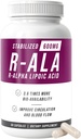 NERVE RENEW R-ALA Stabilized R Alpha Lipoic Acid 600mg Nerve Support Suplemento 60 cápsulas