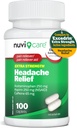 Headache Relief with Acetaminophen 250 mg, Aspirin (NSAID) 250 mg, Caffeine 65 mg - Temporary Relief of Minor Aches & Pains - Compare to Excedren Extra Strength Pain Reliever (100 Caplets)