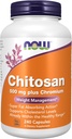 AHORA Suplementos, Chitosan 500 mg más Chromium, Weight Management*, 240 Veg Capsules