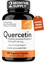 Sandhu's Quercetin Vegetarian Capsules Suplementos 120 Conde (Pack of 1) ¦ Bioflavonoids for Immune Support &amp; Respiratory Health, Seasonal Allergy Support ¦ Quercitin for Men and Women