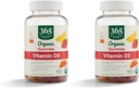 365 by Whole Foods Market, Organic Vitamin D3 Gummy, 160 Cuenta (Pack of 2)