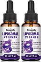 Liposomal Vitamina B Complejo Líquido Sublingual B Completo Vitaminas Suplemento para Mujeres Hombre Absorción Mejorada B12,B1, B2, B3, B5, B6,Folate,Biotin for Energy and Immune Support-4.0 oz