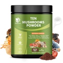 14 en 1 Mushroom Powder for Coffee Cooking, 8 oz Mushroom Suplemento con Lions Mane, Chaga, Reishi, Turquía Tail, Cordyceps Mushroom Extract Powder, etc, Mushrooms Blend for Immune Brain Energy