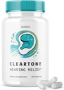 Píldoras de Cleartone - Fórmula Oficial - Píldoras de apoyo para el oído de Cleartone Tinnitus, Píldoras de tono claro Alivio de Audición Máxima Fuerza Fórmula, Borrar Tono Avanzado Suplemento Vitamina (60 Cápsulas)