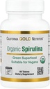 California Gold Nutrition Suplemento de espirulina orgánica, con un Superalimento Verde con Antioxidantes, Vegan Friendly, Gluten Free, Non-GMO, 500 mg,60 Tablets