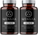 Qualia Mind Nootropics 105 ct 2-Pack ← Top Brain Supplement for Memory, Focus, Mental Energy, and Concentration with Ginkgo biloba, Alpha GPC, Bacopa monnieri, DHA &amp; More, (6 Week Supply)