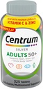 Centrum Adultos de Plata 50+ Multivitamina, 325 Tabletas+ Bundle con VITACARE Whistle Cadena Clave para exteriores