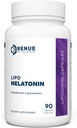 Renue By Science Melatonin ← Liposomal Melatonina Suplemento  90 High Strength Melatonin Capsules - 1mg Melatonin per Serving ← Sleep Aid Melatonin ← Non-GMO Silencio Hecho en Estados Unidos " Third Party Tested