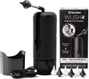 Wush Pro By Black Wolf- Deluxe Water Powered Ear Cleaner- Safe & Effective- Electric Triple Jet Stream 3 Ajustes de presión para la acumulación de cera del oído- Ear Wax Removal Kit- Resistente al agua USB recargable