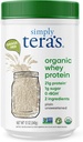 simply tera's Organic Whey Protein Powder - Grass Fed Whey Protein Powder Without Artificial Sweeteners, Unflavored, Non-GMO, Kosher, Gluten-Free - Plain Unsweetened 12 Oz.