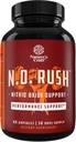 Nitric Oxide Support Pills - Natural Workout Suplemento &amp; Ejercicio Enhancer - Boost Energy Strength Recovery Muscle Builder - Pure L-Arginine & L-Citrulline Amino Acid Capsules - por Natures Craft