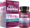 Productos de pureza MyBiotin ProClinical – Cabello delgado desde 3 semanas & luchas arrugas - MB40X Patented Biotin Matrix w/Astaxanthin - 40X Más Soluble vs Ordinary Biotin 30 Veg Cap