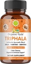 Orgánica Veda Triphala Capsules - Extracto de Amla Ultra Concentrado Suplemento Orgánica Triphala con Vitamina Natural C - para Colon Cleanse, Skin Radiance, Immunity & Digestion - 120 Pills Vegan