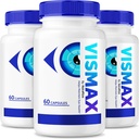 (3 Pack) VisMax Pills - Fórmula Oficial para Revive Eye Health, VisiMax Eye Vitamins, All Natural Herbal Supplement to Improve and Protect Eyesight, Vis Max Vision Support Reviews (180 cápsulas)