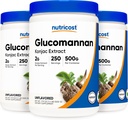 Nutricost Glucomannan Powder 500G (3 botellas)