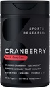 Estudios Deportivos Cranberry Fruit Complex Supplement - Softgels for Urinary Tract Health Support - Equal to 25,000mg of Cranberries, Made with Pacran &amp; Vitamins C &amp; E - Non-GMO & Gluten Free - 90 Count