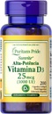 Pride de Puritan vitamina de alta potencia D3 1000 UI, 200 Softgels