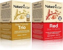 NaturaNectar Natural Bee Propolis Bundle - Trio and Red Propolis - for Immune and Cardiovascular Support and a Healthy Metabolism* - 60 Capsules per Bottle