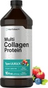 Horbaach Multi Collagen Protein 16 fl oz peru Fruit Flavor ← Líquido Collagen Peptides Silencio Tipo I, II, III, V, X TENIDO NO GMO, Gluten Free Supplement