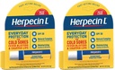Herpecin L Lip Balm Stick con SPF30 y Lysine; Protege &amp; Treats Cold Sores & Fever Blisters, Chapped Lips, 0.1oz - 2 Pack