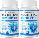Probiótico 300 Billones CFU - 12 Strains with Organic Prebiotics for Digestive & Gut, Immune, Bloating Health - Probiotics for Women and Men - Daily Dairy Free, Shelf Stable - 120 Condes