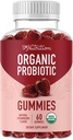 Orgánica Probióticos Gummies ← 5 Billones CFU Probióticos para la Salud Digestiva &amp; Apoyo Inmunitario TEN Hardy Bacillus Subtilis ANTE Strawberry Gummies ← Shelf Stable, Gluten-Free, Vegan TEN 60 Ct. (1 Month Supply)