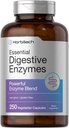 Horbäach Esencial Enzymes Digestivos Silencioso 250 cápsulas  Powerful Enzyme Blend for Men &amp; Women ← Non-Gluten Free Supplement