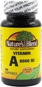 Vitamina Blend de la naturaleza A 8000 UI - 100 Softgels - Apoya la salud de los ojos, función inmune para el soporte de visión