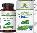 Brieofood Organic Moringa 1500mg, 45 Servings, Vegetarian, Gluten Free, 90 Tablets Vegetarianos