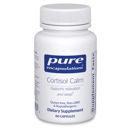 Pure Encapsulations Cortisol Calm - Supports Cortisol Health & Relaxation - Contains Ashwagandha & L-Theanine - Restful Sleep - 60 cápsulas