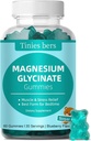 Magnesium Glycinate Gummies 500mg, Azúcar Gratis para Adultos &amp; Niños, Best Magnesium Gummies for Sleep, Stress & Muscle Relief & Nerve Health, No Melatonin, Gluten Free, Non GMO, Vegan, Pectin, 60