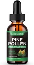 1 Pack Pine Pollen Tincture - Organic Pine Pollen Powder Liquid Drops Extract for Immune Support, Sugar Free Natural Herbal Supplement - Vegan Pine Pollen Drops 2 Fl.Oz.